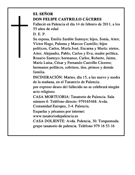 Don Felipe Castrillo Cáceres