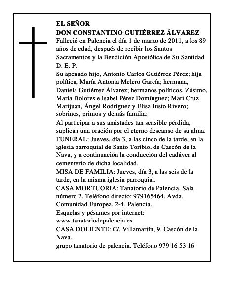 Don Constantino Gutiérrez Álvarez