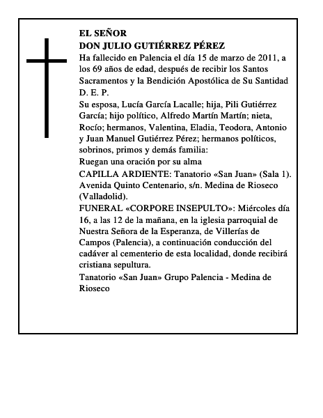 Don Julio Gutiérrez Pérez