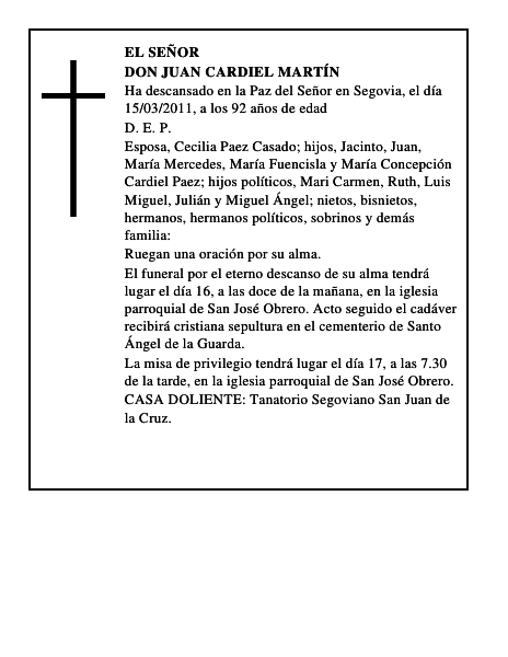 Don Juan Cardiel Martín