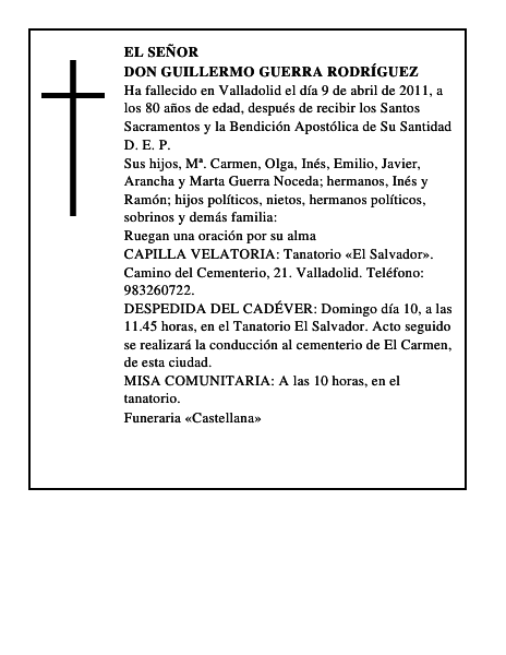 Don Guillermo Guerra Rodríguez