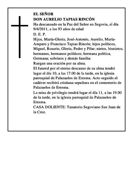 Don Aurelio Tapias Rincón