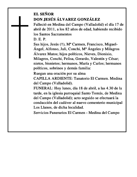 Don Jesús Álvarez González