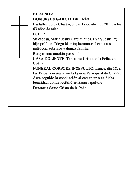 Don Jesús García del Río
