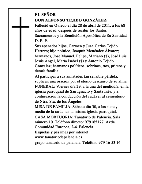 Don Alfonso Tejido González