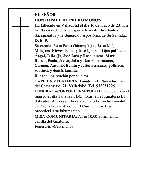 Don Daniel de Pedro Muñoz
