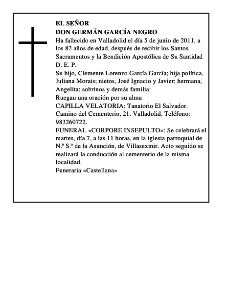 Don Germán García Negro