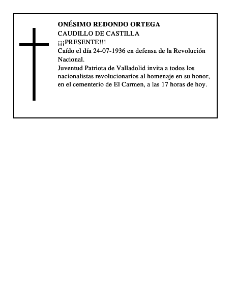 Onésimo Redondo Ortega