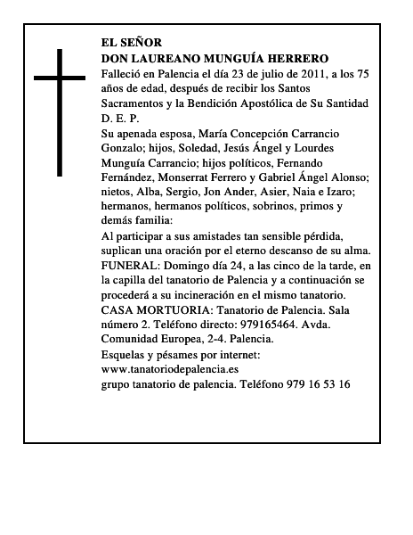 Don Laureano Munguía Herrero