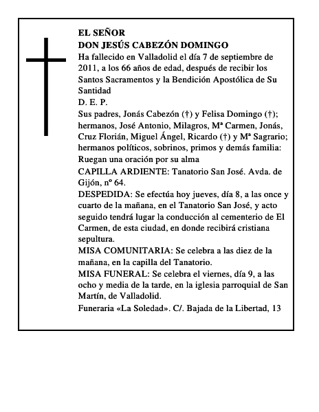 Don Jesús Cabezón Domingo