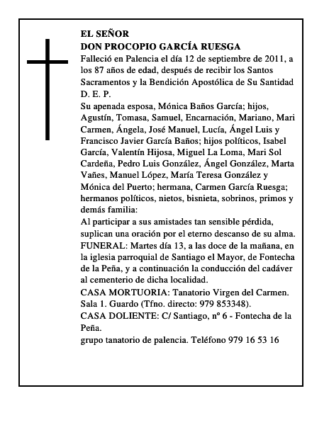 Don Procopio García Ruesga