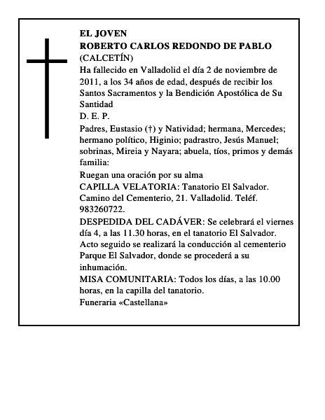 Roberto Carlos Redondo de Pablo