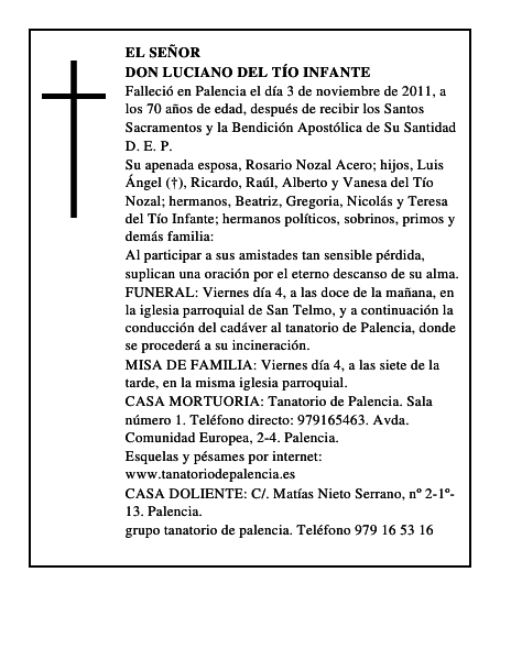 Don Luciano del Tío Infante