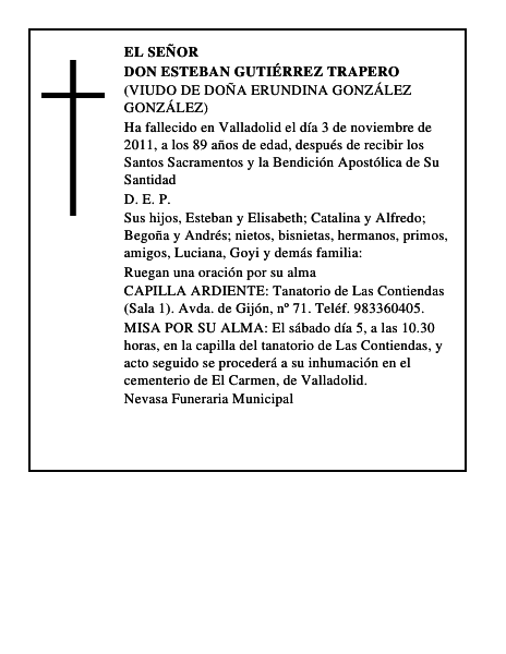 Don Esteban Gutiérrez Trapero