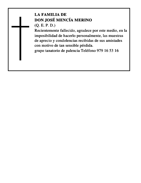 Don José Mencía Merino