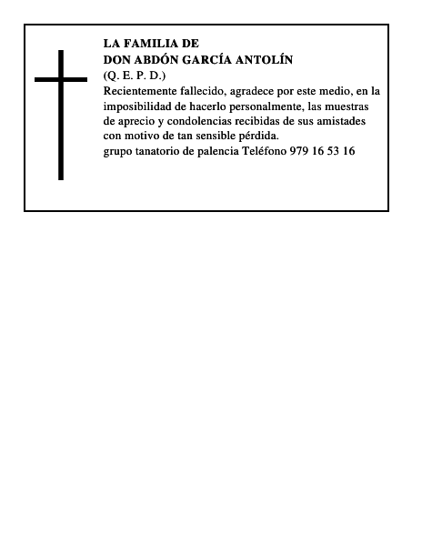 Don Abdón García Antolín