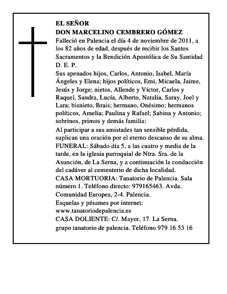 Don Marcelino Cembrero Gómez