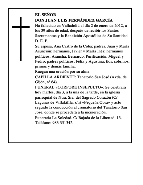 Don Juan Luis Fernández García