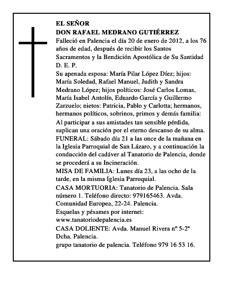 Don Rafael Medrano Gutiérrez