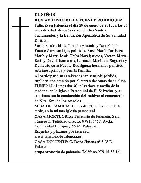 Don Antonio de la Fuente Rodríguez