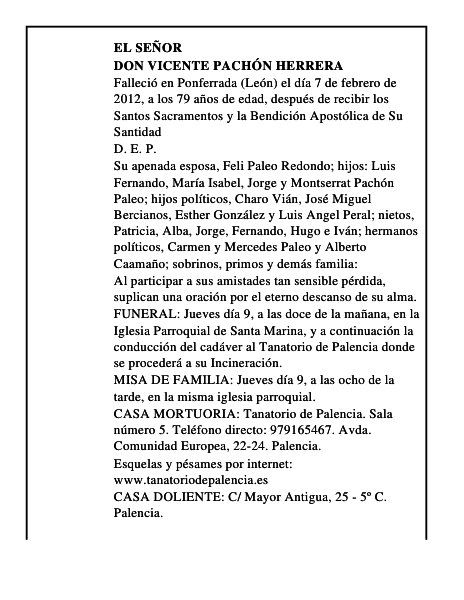 Don Vicente Pachón Herrera