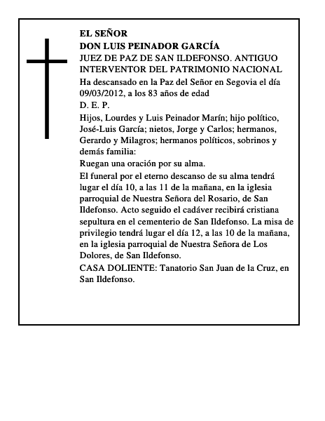 Don Luis Peinador García