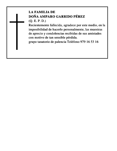 Doña Amparo Garrido Pérez