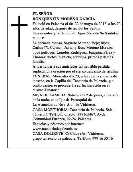 Don Quintín Moreno García