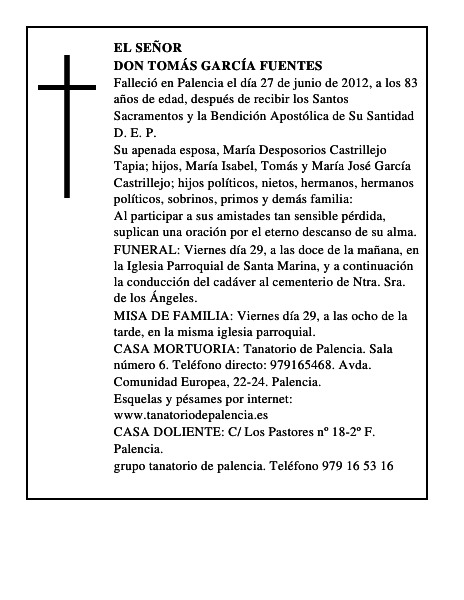 Don Tomás García Fuentes