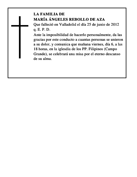 María Ángeles Rebollo de Aza