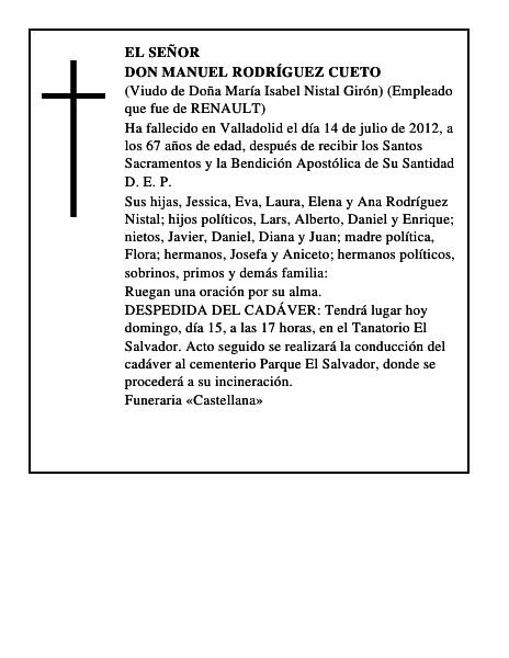 Don Manuel Rodríguez Cueto