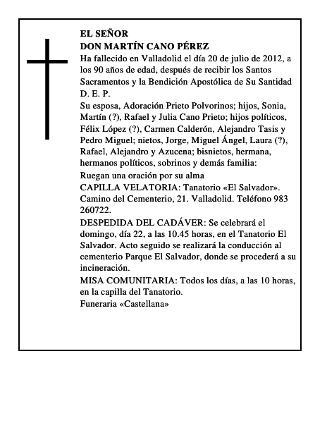 Don Martín Cano Pérez