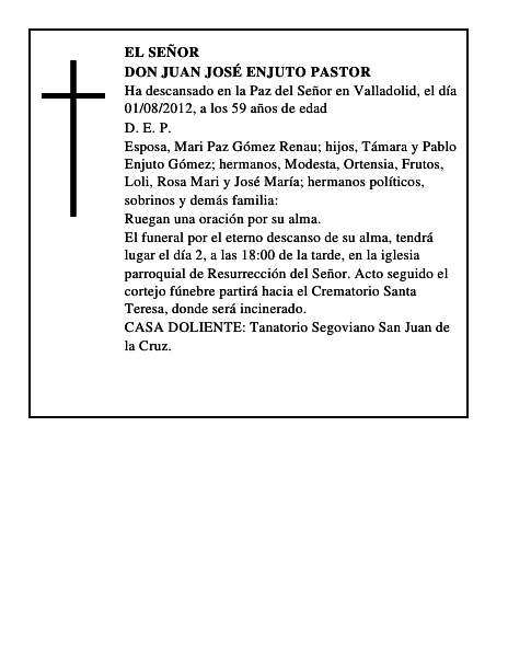 Don Juan José Enjuto Pastor