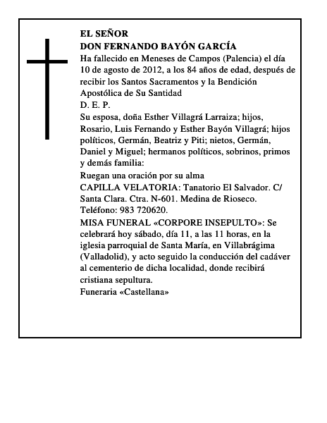 Don Fernando Bayón García
