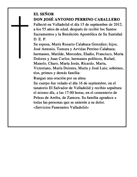 Don José Antonio Perrino Caballero
