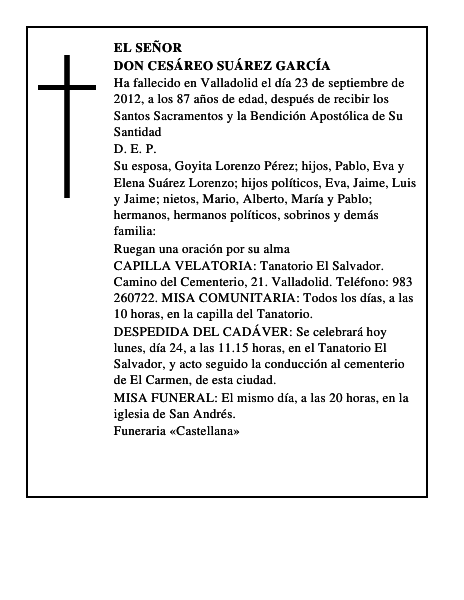 Don Cesáreo Suárez García