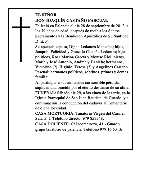 Don Joaquín Castaño Pascual