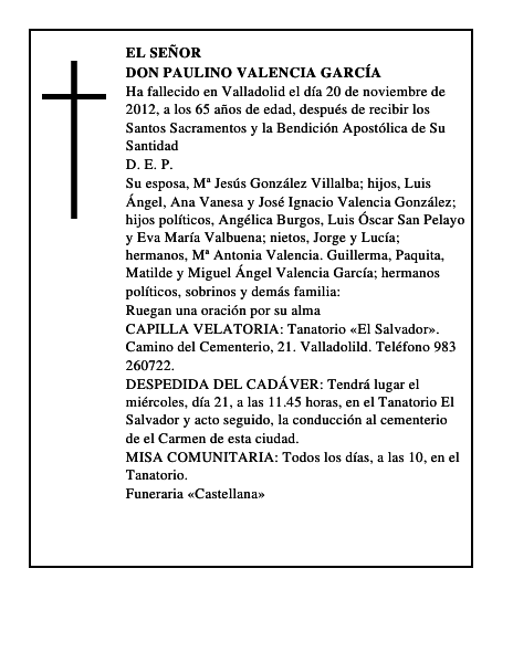 Don Paulino Valencia García