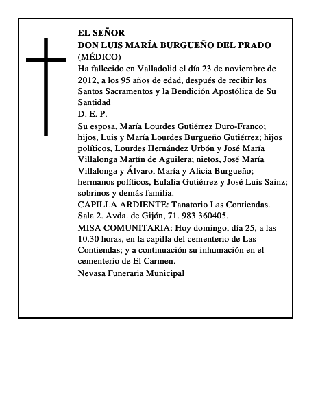 Don Luis María Burgueño del Prado