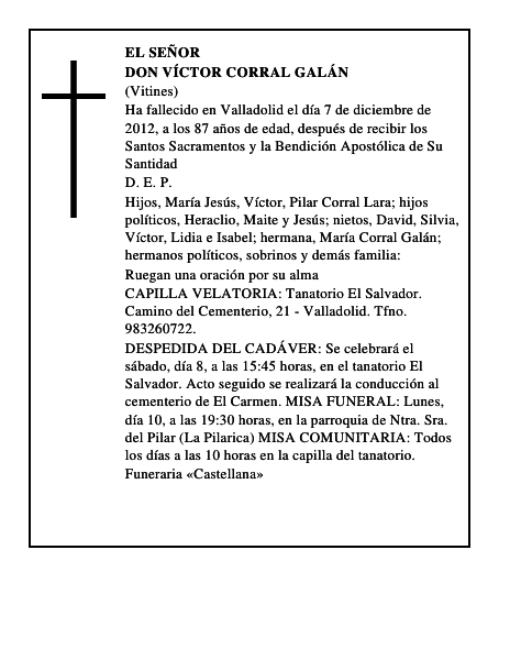 Don Víctor Corral Galán