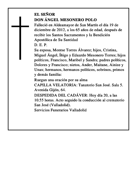 Don Ángel Mesonero Polo