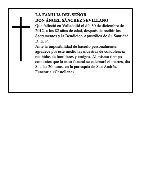 Don Ángel Sánchez Sevillano
