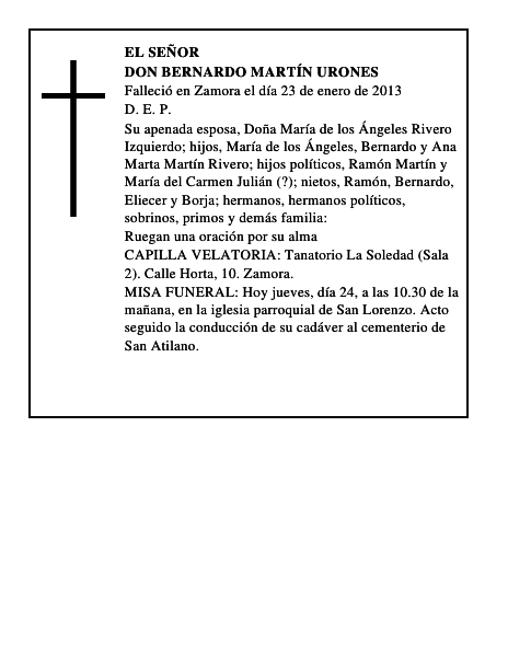 Don Bernardo Martín Urones