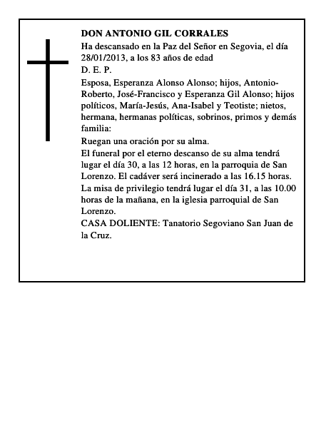 Don Antonio Gil Corrales