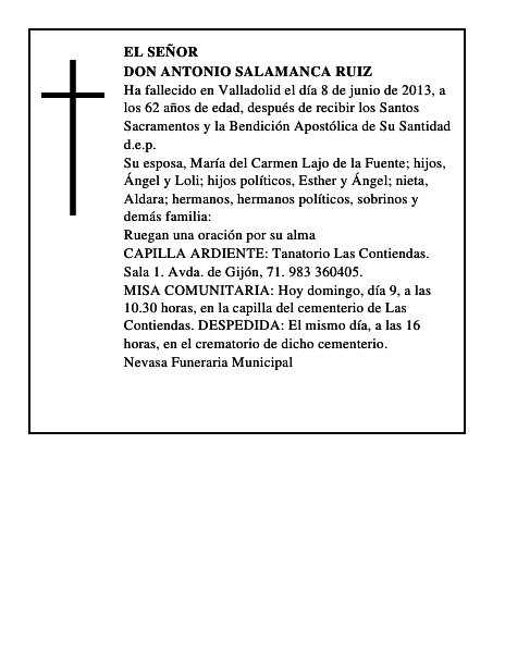 Don Antonio Salamanca Ruiz