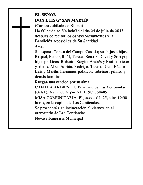 Don Luis Gª San Martín
