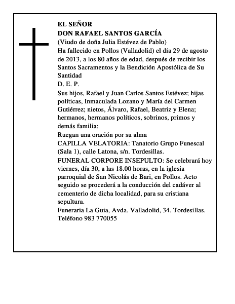 Don Rafael Santos García