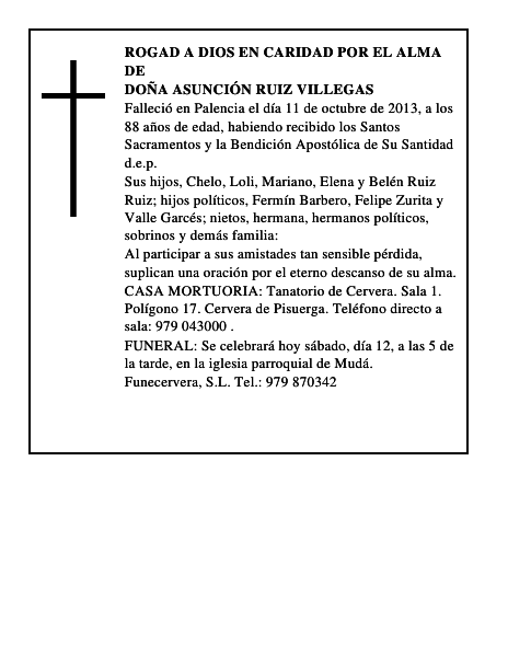 Doña Asunción Ruiz Villegas