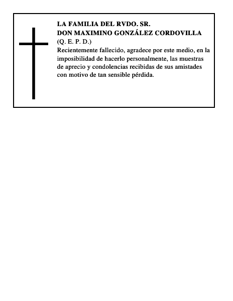Don Maximino González Cordovilla