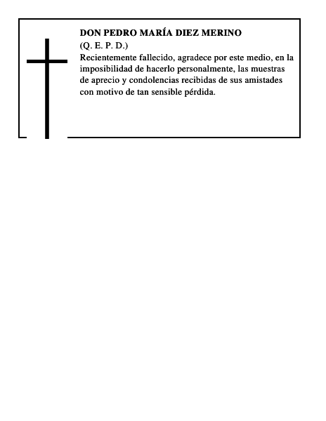 Don Pedro María Diez Merino